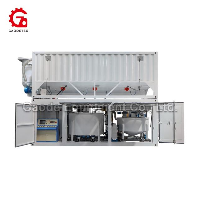 Gaodetec GMA30 Containerized Grout Batching Mixing Plant with Cement Silo
